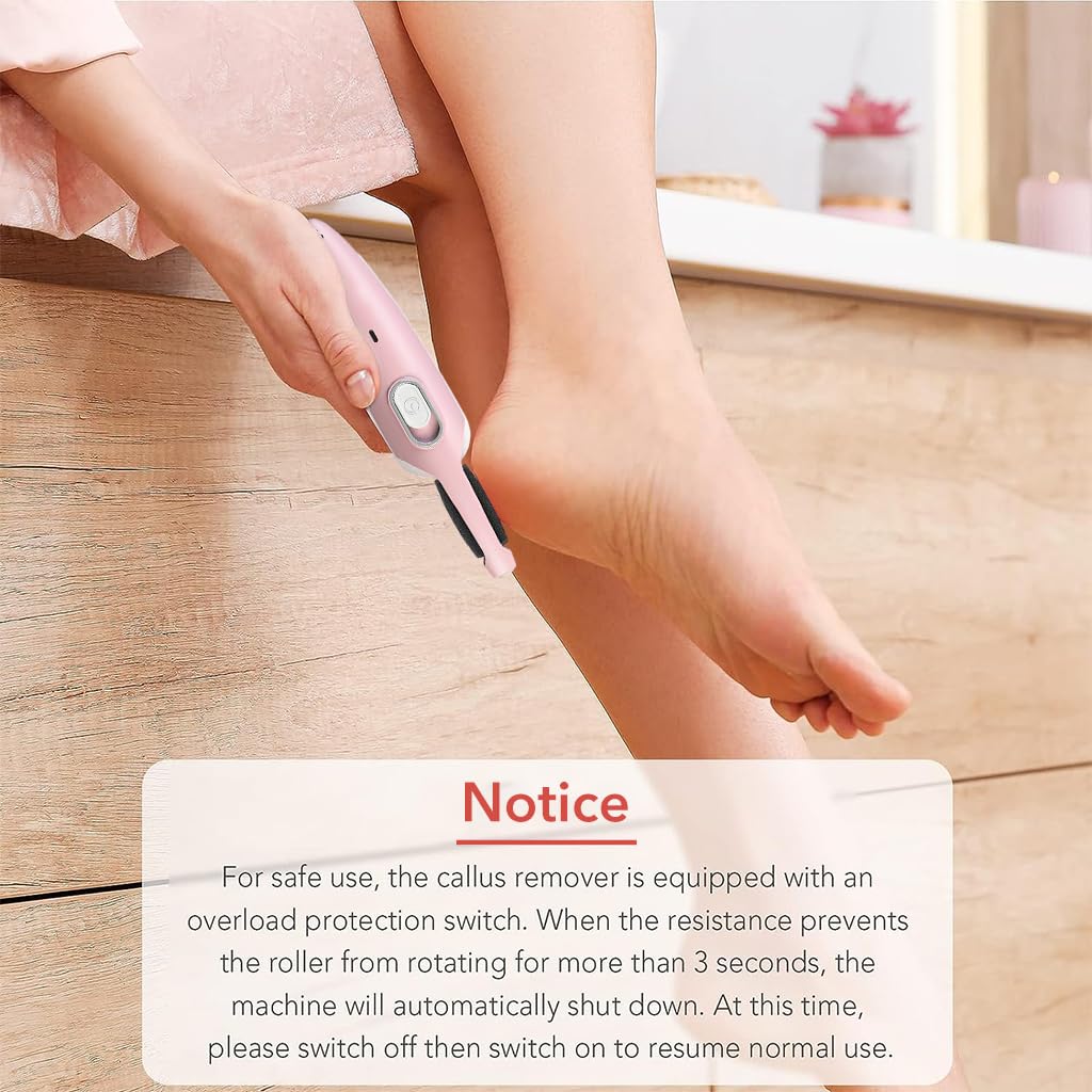 HASTHIP Callus Remover for Feet Electric USB Rechargeable Cordless Foot for Callus & Dead Skin Removal Ajustable Power Cordless Pedicure Device for Foot Callus & Feet Care HASTHIP Callus Remover for Feet Electric USB Rechargeable Cordless Foot for Callus & Dead Skin Removal Ajustable Power Cordless Pedicure Device for Foot Callus & Feet Care